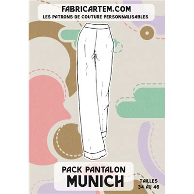 PATRON COUTURE FABRICARTEM - PANTALON FULL MUNICH