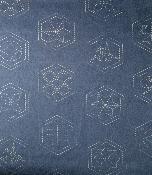 TISSU SASHIKO IMPRIME - 110 CM - COTON - MINI 5 M - COL 20 INDIGO