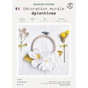 FRENCH KITS - ART FLORAL - DECORATION MURALE - EGLANTINES