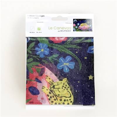 CANEVAS IMPRIME BLANC - DESSIN 20 X 30 CM - REVES SAUVAGES