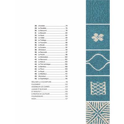 50 CARRES POUR DEBUTER AU TRICOT - COURS DE TRICOT EN 50 POINTS