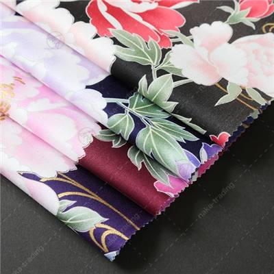 TISSU JAPONAIS NAKA FABRICS - 1400-2C - 100% COTON SATINE - 110 CM