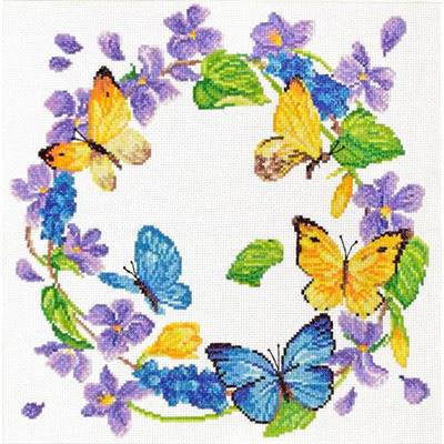 NO COUNT CROSS STITCH - SUMMER WREATH