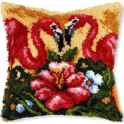 KIT COUSSIN POINT NOUE 40 X 40 CM - FLAMANDS ROSES ET FLEURS