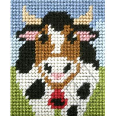 KIT DEMI-POINT ENFANT 17 X 20.5 CM - VACHE