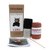 KIT AMIGURUMI HOOOKED - LING LE PANDA ROUX