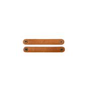 ATTACHES EN CUIR MUUD - CARITA STRAPS - WHISKY