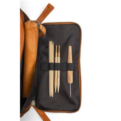 JEANNE - PETIT SAC A PROJETS CROCHET TRICOT - WHISKY - MUUD