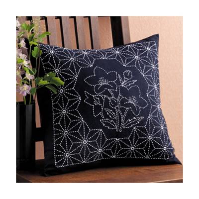 KIT OLYMPUS COUSSIN SASHIKO FLEURI 43 X 43 CM