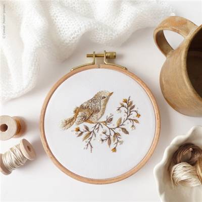 LITTLE BIRD - KIT BRODERIE 16X16CM - TAMBOUR NON INCLUS - TAMAR NY