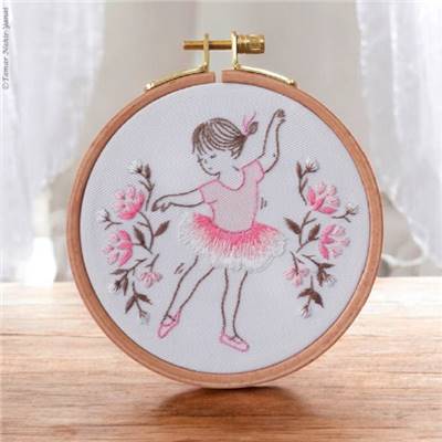 LITTLE DANCER - KIT BRODERIE 16X16CM - TAMBOUR NON INCLUS