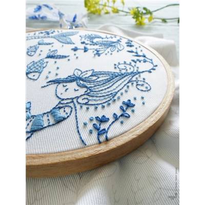 OCEAN PRINCESS - KIT BRODERIE 21X21CM - TAMBOUR NON INCLUS - TAMAR NY