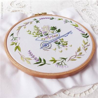 GARDENING - KIT BRODERIE 21X21CM - TAMBOUR NON INCLUS