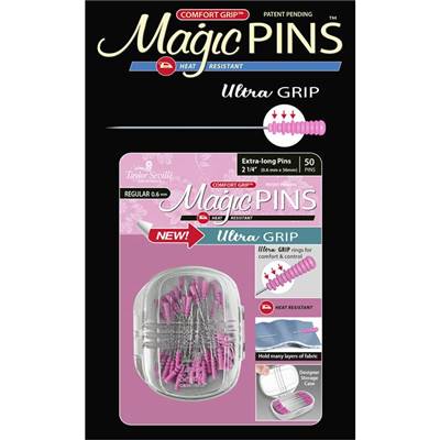 EPINGLES ANTIDERAPANTES EXTRA LONGUE "REGULAR" MAGIC PINS - 50 PCS