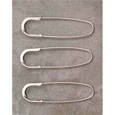 LOT DE 10 GRANDES EPINGLES FINES METAL 40MM