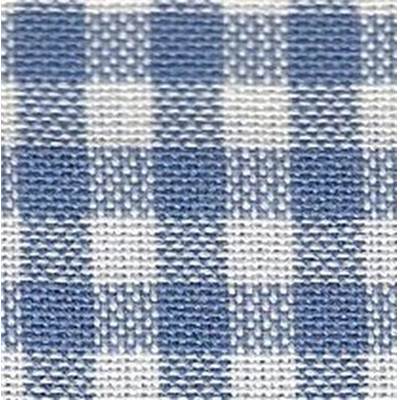 TOILE COTON A PETITS CARREAUX 162 CM CIEL