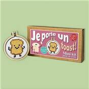 MINI KIT POINT DE CROIX - JE PORTE UN TOAST !