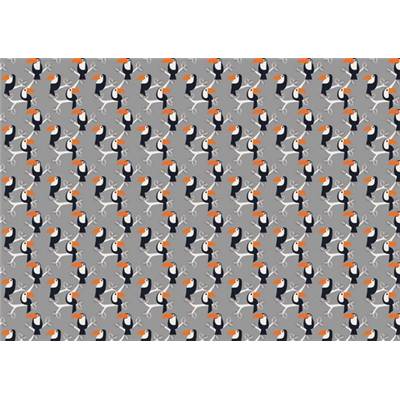 TISSU TOUCANS -100% COTON - 110 CM 