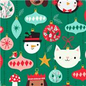 TISSU DASHWOOD STUDIO - COSY CHRISTMAS 2267 - COTON - 110 CM