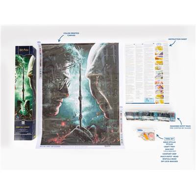 KIT BRODERIE DIAMANT HARRY POTTER - HARRY AND VOLDEMORT