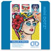 KIT BRODERIE DIAMANT MINI DOTZ - MODERN WOMEN - PACK 4 DESSINS