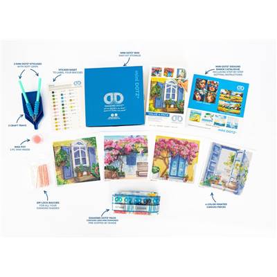 KIT BRODERIE DIAMANT MINI DOTZ - REVES MEDITERRANEENS - PACK DE 4 