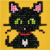 KIT BRODERIE DIAMANT - PETIT CHAT - LIVRE AVEC CADRE