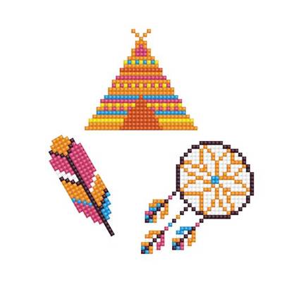 KIT BRODERIE DIAMANT DOTZIES - LOT 3 STICKERS DREAM