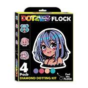 KIT BRODERIE DIAMANT DOTZIES FLOCK - 4 ANIME GIRLS