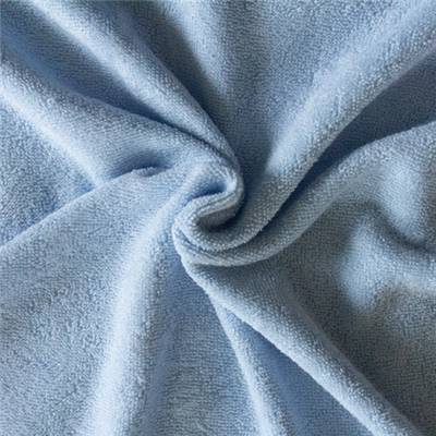 TISSU EPONGE BAMBOU - POLYESTER BLEU CIEL - 150 CM 