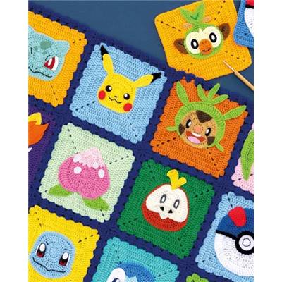POKEMON CARRES AU CROCHET - 30 GRANNY SQUARES VERSION POKEMON