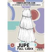 PATRON COUTURE FABRICARTEM - JUPE FULL CADIX