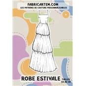 PATRON COUTURE FABRICARTEM - ROBE ESTIVALE