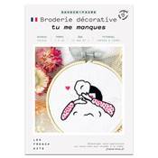 FRENCH KITS - BRODERIE DÉCORATIVE - TU ME MANQUES