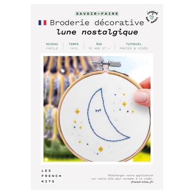 FRENCH'KITS - BRODERIE DÉCORATIVE - LUNE ROMANTIQUE