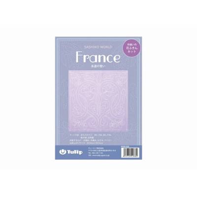 KIT A BRODER SASHIKO WORLD FRANCE PROMESSE ETERNELLE - TULIP