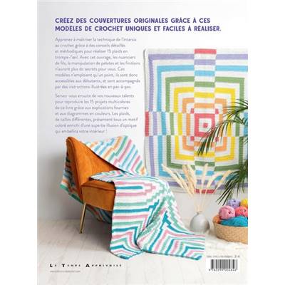 PLAIDS - ILLUSIONS AU CROCHET - 15 MODELES POUR CREER DES COUVERTURES