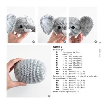 AMIGURUMI ANIMAUX ULTRA-FACILES - 15 MODELES DE CROCHET ET PLUS