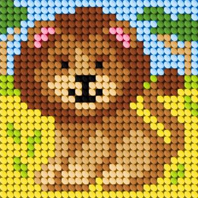 KIT DEMI-POINT ENFANT 10,5 X 10,5 CM - LE LION