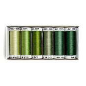 PACK 6 NUANCES SOIE 1003 - VERT JAUNE