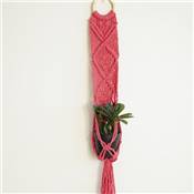 KIT SUSPENSION PORTE-PLANTE MACRAMÉ BALI - HOOOKED - CORAL