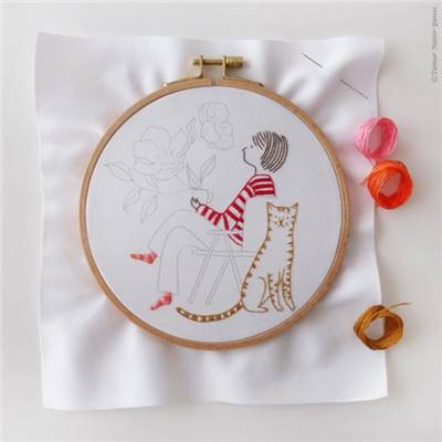 ME & MY TIGER - KIT BRODERIE 21X21CM - TAMBOUR NON INCLUS