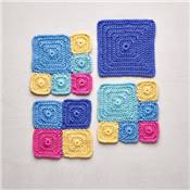 CARRES & CIE AU CROCHET -MIX AND MATCH DE BLOCS INSPIRATION PATCHWORK