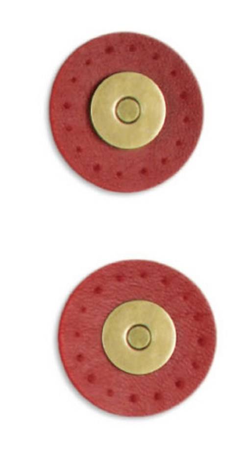 AIMANT A COUDRE INAZUMA OR ANTIQUE DIA. 3 MM - ROUGE