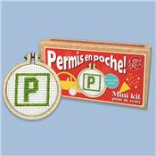 MINI KIT POINT DE CROIX - PERMIS EN POCHE !