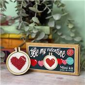 MINI KIT POINT DE CROIX - BE MY VALENTINE