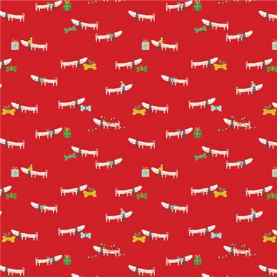 TISSU DASHWOOD STUDIO - BERTIE 2602 FESTIVE BERTIE - COTON - 110 CM
