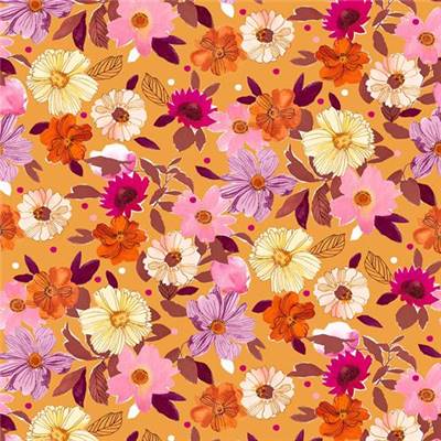 TISSU DASHWOOD STUDIO - FLORA 2032 - VISCOSE LEGERE - 145 CM 