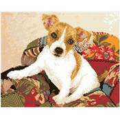 KIT BRODERIE DIAMANT - CHIOT PATCHWORK 