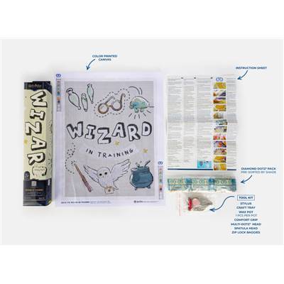 KIT BRODERIE DIAMANT HARRY POTTER - WIZARD IN TRAINING